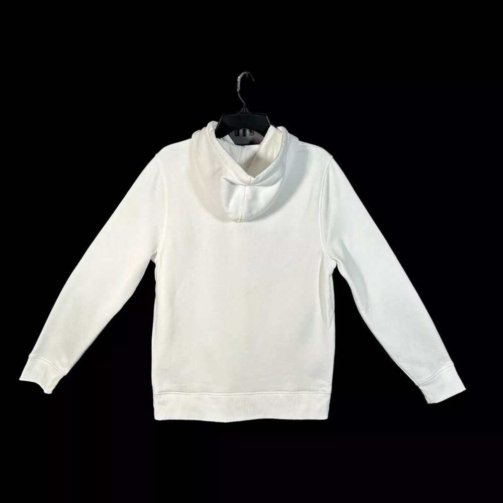 Tommy Hilfiger Men's Pullover Fleece Hoodie Sweatshirt Size M White Flag Stripe - Picture 7 of 9